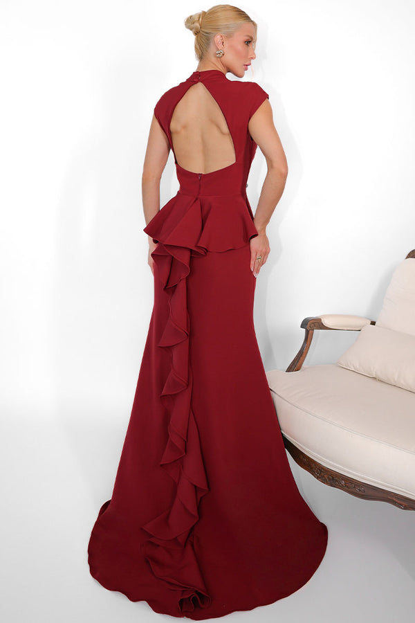 Vestido Helena Longo - Vinho