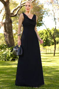 Vestido Manuela Longo Degage - Preto