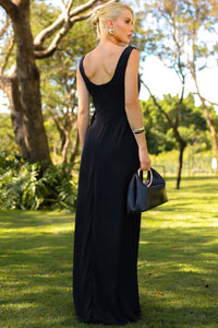 Vestido Manuela Longo Degage - Preto