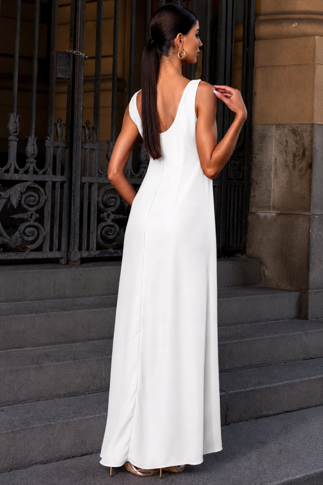 Vestido Manuela Longo Degage - Branco