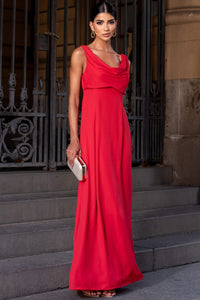 Vestido Manuela Longo Degage - Vermelho
