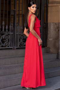 Vestido Manuela Longo Degage - Vermelho