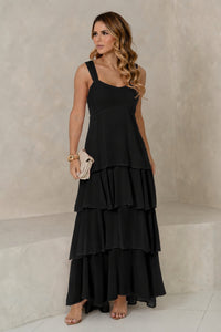 Vestido Valencia Longo - Preto