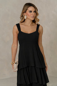 Vestido Valencia Longo - Preto