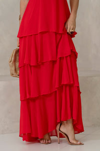 Vestido Valencia Longo - Vermelho