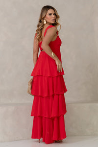 Vestido Valencia Longo - Vermelho
