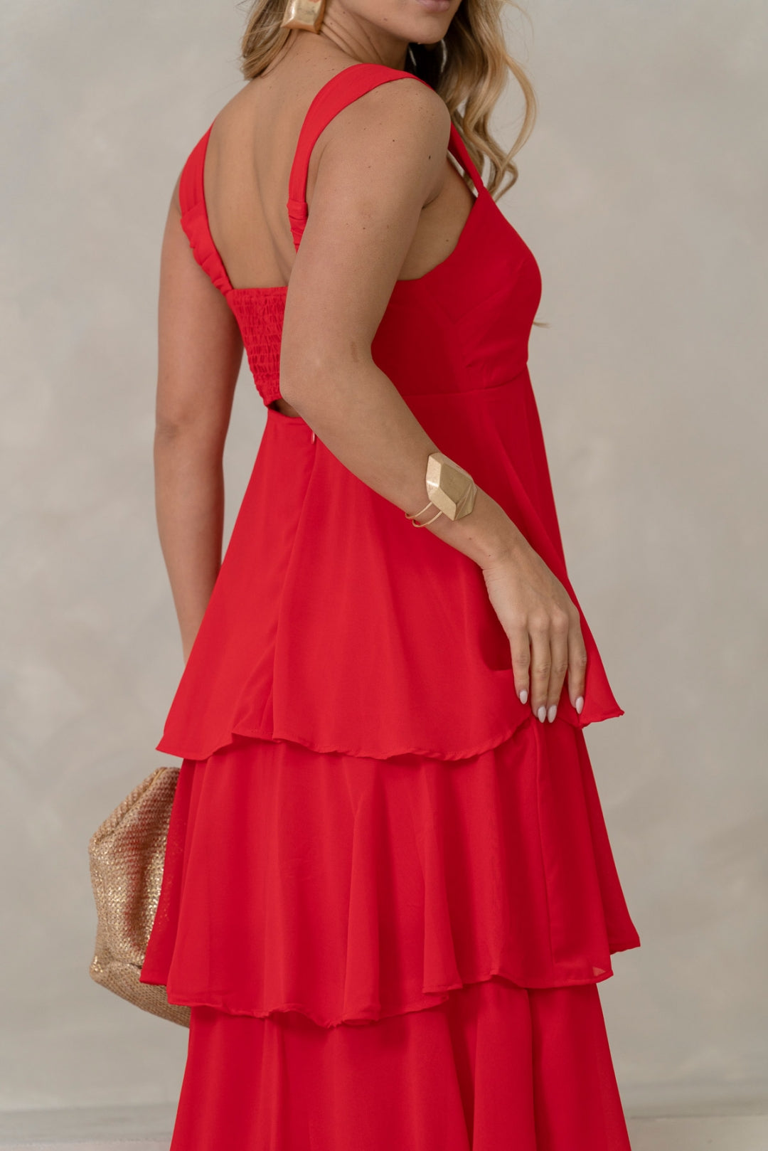 Vestido Valencia Longo - Vermelho
