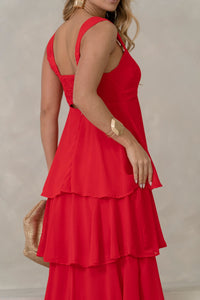 Vestido Valencia Longo - Vermelho