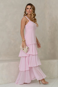Vestido Valencia Longo - Rosa