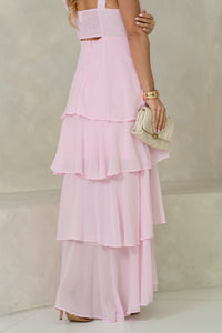 Vestido Valencia Longo - Rosa