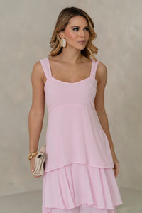 Vestido Valencia Longo - Rosa