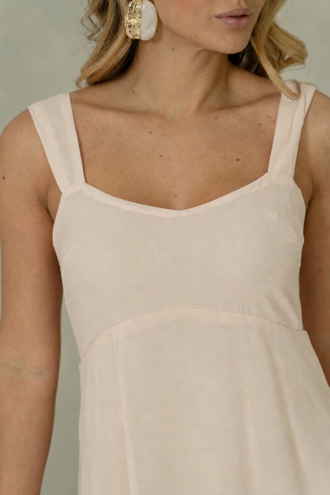 Vestido Valencia Longo - Bege