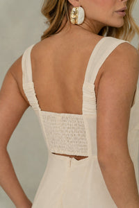 Vestido Valencia Longo - Bege