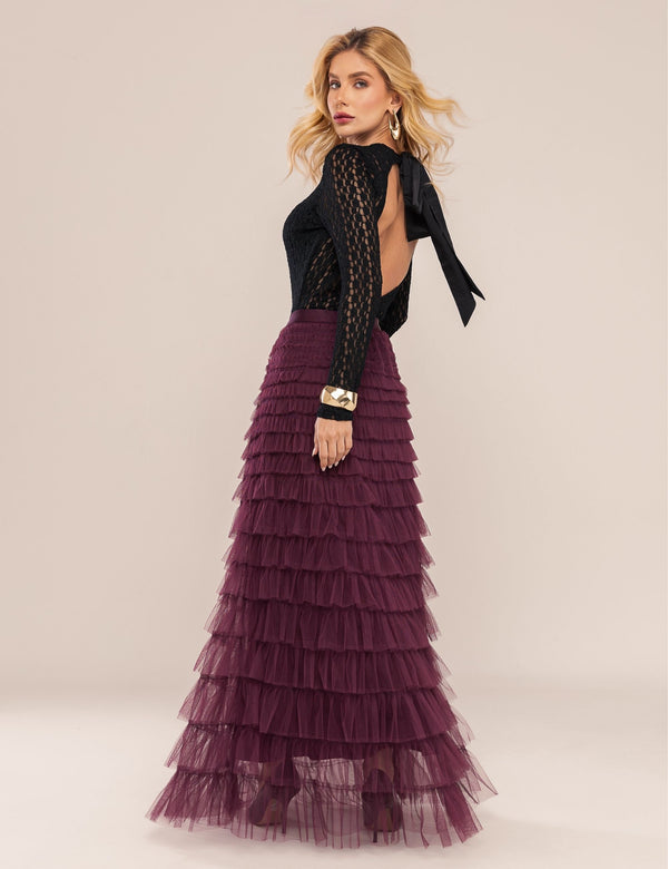 Body em Renda Glam - Preto