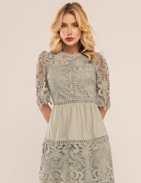 Vestido Emma em Renda - Verde